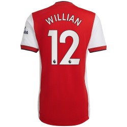 Camisola Arsenal Willian 12 Equipamento Primeiro 2021-2022 Manga Curta